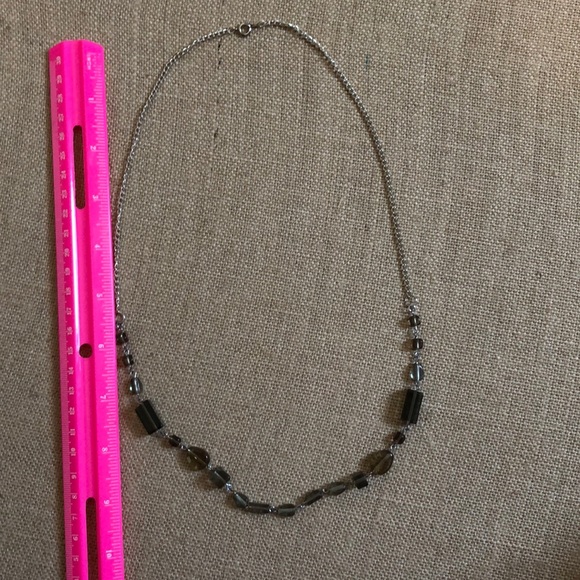 Greens and Brown Glass Necklace and Earring Set - Picture 4 of 8